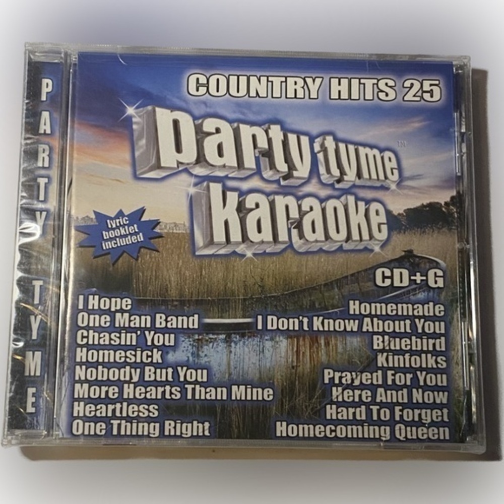 Party Tyme Karaoke: Country Hits 25 by Various Artists [16-song CD+G] NEW
